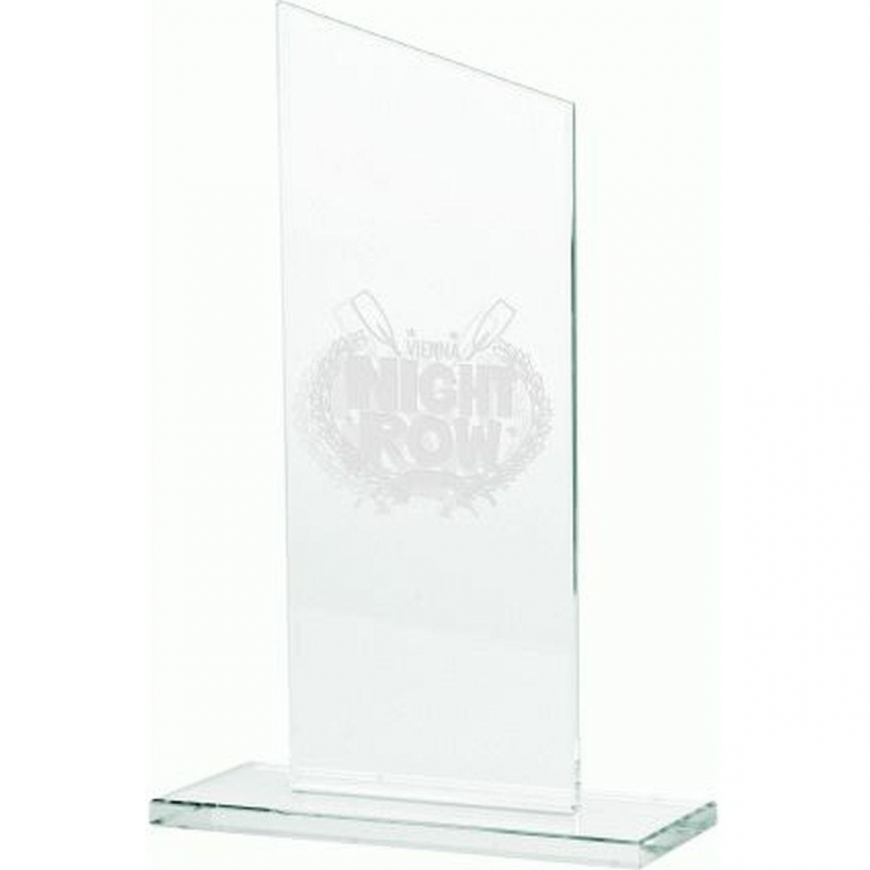 Tryumf Engraved glass trophy