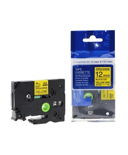 Replacement Marking tape BROTHER TZE631, 12mm x 8m, black on yellow background