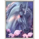 Beldizart Unicorn and roses 30*40 cm AM1968 Beldizart Unicorn and roses 30*40 cm AM1968