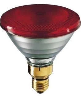 Philips PAR38 E27 175W IR heating lamp, red