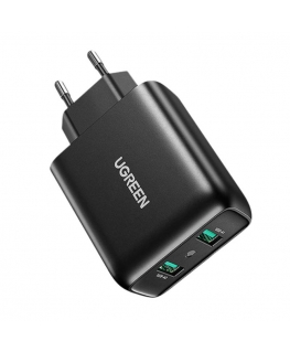 Fast Charger UGREEN, 2xUSB-A, 18W, PD 3.0 EU(black)
