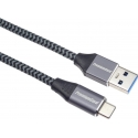 Cable USB PremiumCord USB-A - USB-C 0.5 m Black-gray (ku31cs05) Cable USB PremiumCord USB-A - USB-C 0.5 m Black-gray (ku31cs05)