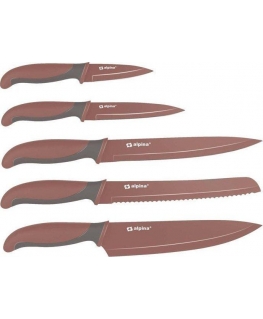 Alpina Alpina - Stainless Steel Knife Set (Burgundy)