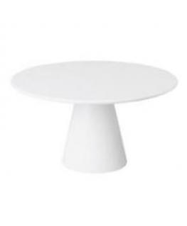 Padėklas tortui CASUAL, ant kojelės, baltas, melamino, D 31 cm, H 16 cm, 1 vnt