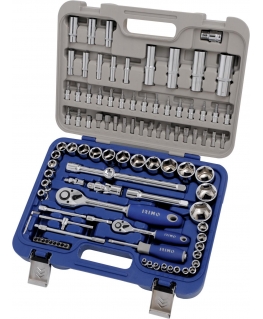 Set of heads 4-32mm and accessories 1/4 "and 1/2" 101 pcs Irimo