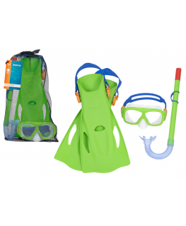 Nardymo rinkinys Kaukė, nardymas, pelekai Green Bestway 25019