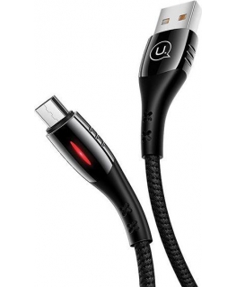 Usams USB-A - microUSB cable, 1.2 m black (63821-uniw)