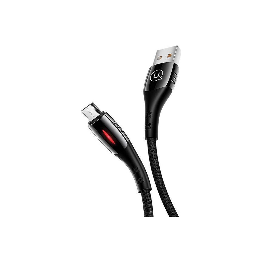 Usams USB-A - microUSB cable, 1.2 m black (63821-uniw)