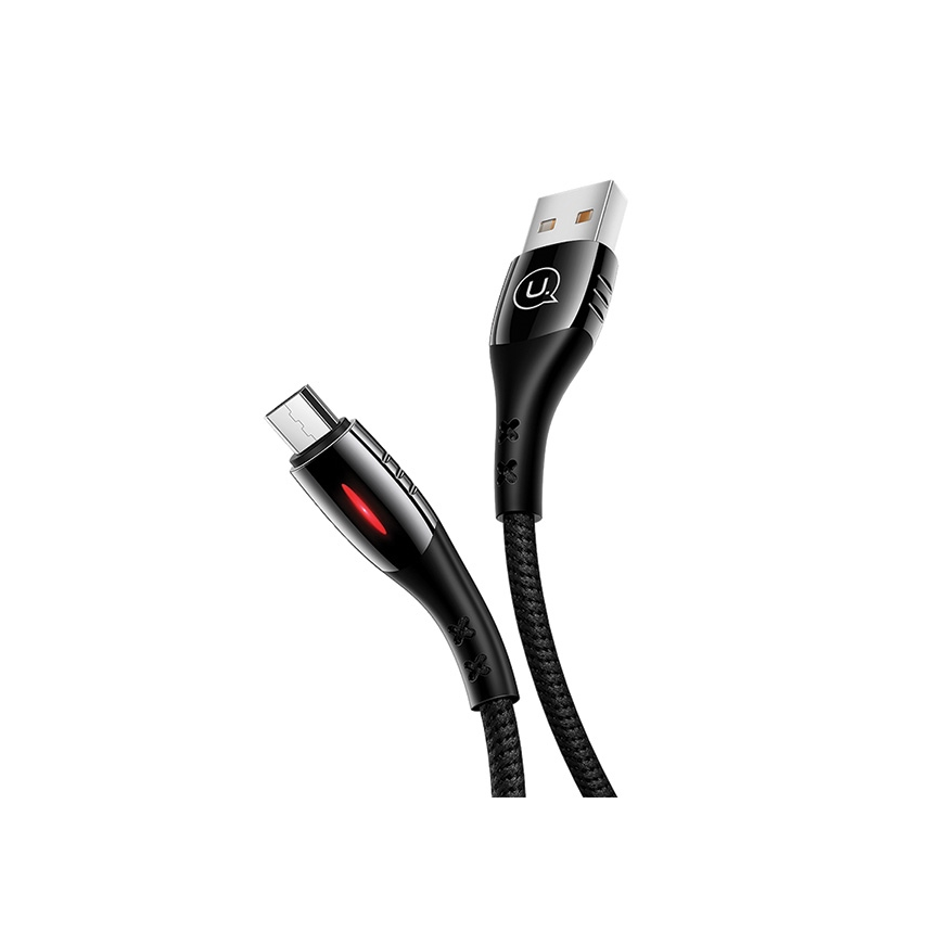 Usams USB-A – microUSB laidas, 1,2 m juodas (63821-uniw) – 2