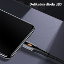 Usams USB-A – microUSB laidas, 1,2 m juodas (63821-uniw)
