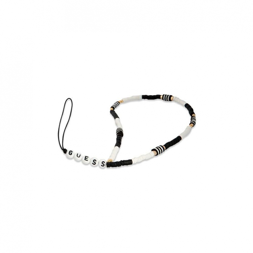 Guess pendant GUSTBCKH Phone Strap black-white/black-white Heishi Beads – 2