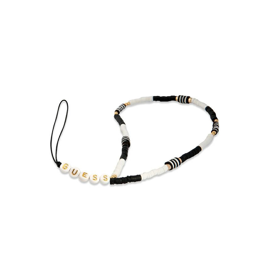 Guess pendant GUSTBCKH Phone Strap black-white/black-white Heishi Beads – 4