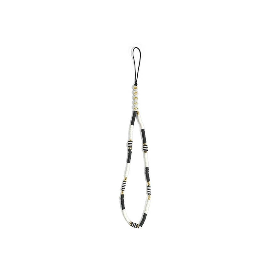 Guess pendant GUSTBCKH Phone Strap black-white/black-white Heishi Beads – 5