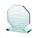 Detail Engraved glass trophy Detail Engraved glass trophy