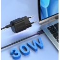 Choetech GaN USB charger Type C PD 30W black (PD5007) Choetech GaN USB charger Type C PD 30W black (PD5007)