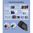 Choetech GaN USB charger Type C PD 30W black (PD5007) Choetech GaN USB charger Type C PD 30W black (PD5007)