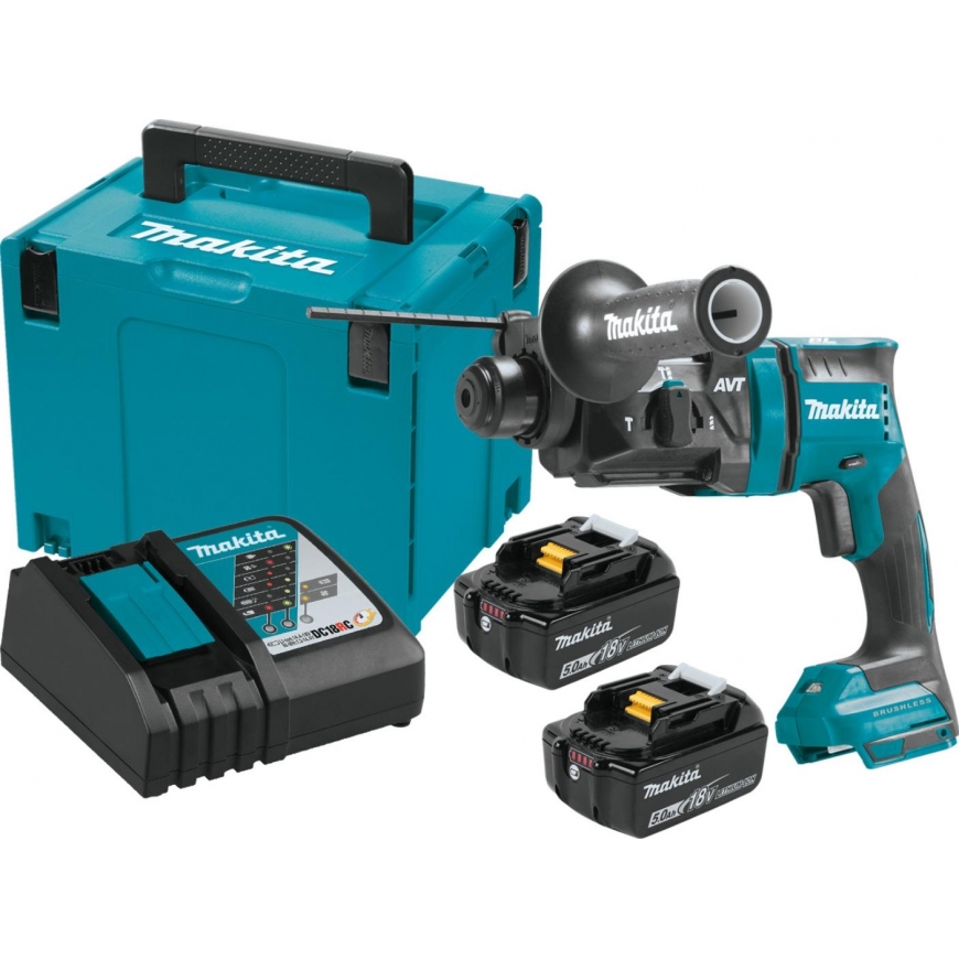 MAKITA Cordless perforator DHR182RTJ 18V 1.7J 2x5.0Ah – 2