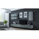 Cama Living room cabinet set VIGO 13 white/grey gloss Cama Living room cabinet set VIGO 13 white/grey gloss