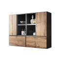 Cama living room furniture set ROCO 19 (4xRO3 + 4xRO6) antracite/wotan oak