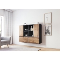 Cama elutoa mööblikomplekt ROCO 19 (4xRO3 + 4xRO6) antratsiit / tamm tamm