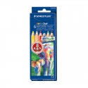 Huge colored pencils STAEDTLER SUPER JUMBO NORIS CLUB 129, 6 colors