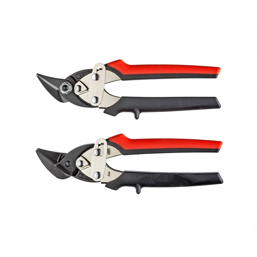 Freund Curved tin shears "MINI" 180mm HRC 61 (right)