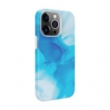 Evelatus Apple iPhone 14 Pro Premium Silicone case Customized Print Blue