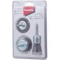 Makita D-66070 3 piece Wire Brush Set Steel Makita D-66070 3 piece Wire Brush Set Steel