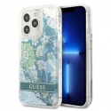 Guess GUHCP13XLFLSN iPhone 13 Pro Max 6,7 colio žalias/žalias kietas Flower Liquid Glitter Guess GUHCP13XLFLSN iPhone 13 Pro Max 6,7 colio žalias/žalias kietas Flower Liquid Glitter