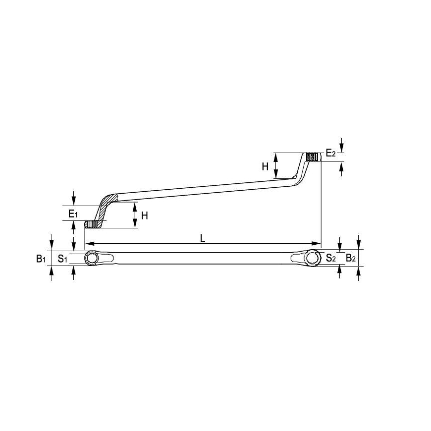 double ring spanner, offset 27x29 mm Disassembly [015241] – 2