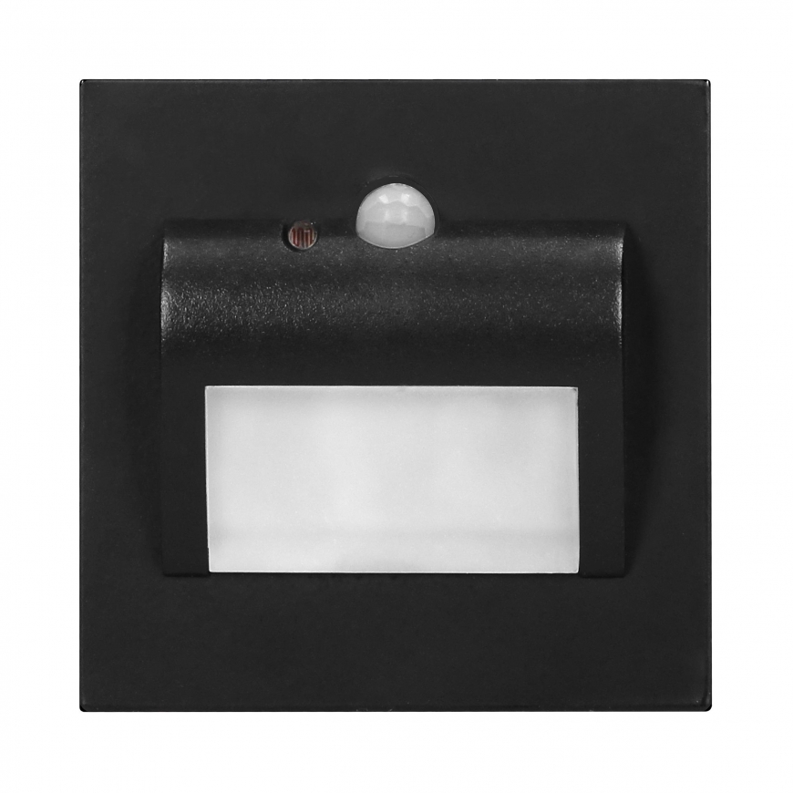 Orno DRACO LED NEW 1,5W, oprawa schodowa podtynkowa, 12VDC, 30lm, 4000K, black, sensor ruchu i zmierzchu – 3