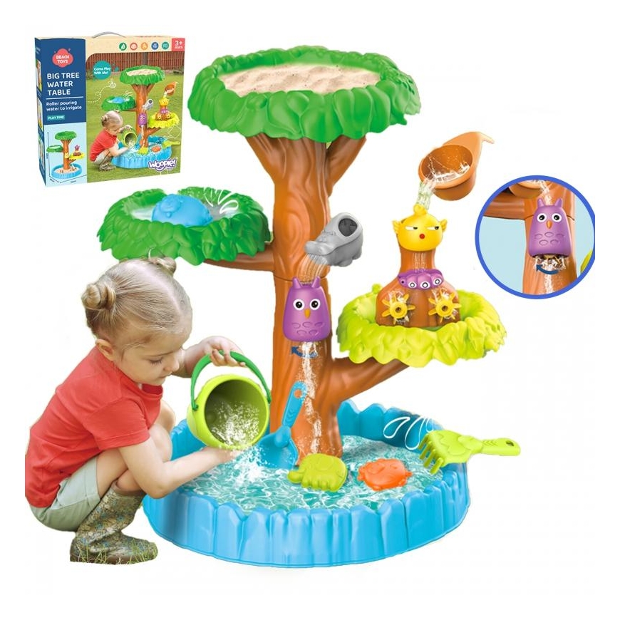 WOOPIE Table Wodny 2w1 Piaskownica Wesołe Drzewko 8 acc.