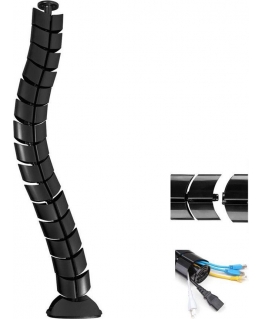 MACLEAN MC-768B Maclean MC-768B Cable Organizer Cable Management Cable For Desk With Long Regula