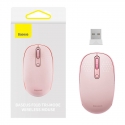 Wireless mouse Baseus F01B Tri-mode 2.4G BT5.0 1600 DPI (pink) Wireless mouse Baseus F01B Tri-mode 2.4G BT5.0 1600 DPI (pink)