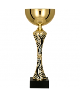 Detail Gold and black metal cup