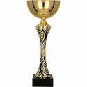 Detail Gold and black metal cup Detail Gold and black metal cup