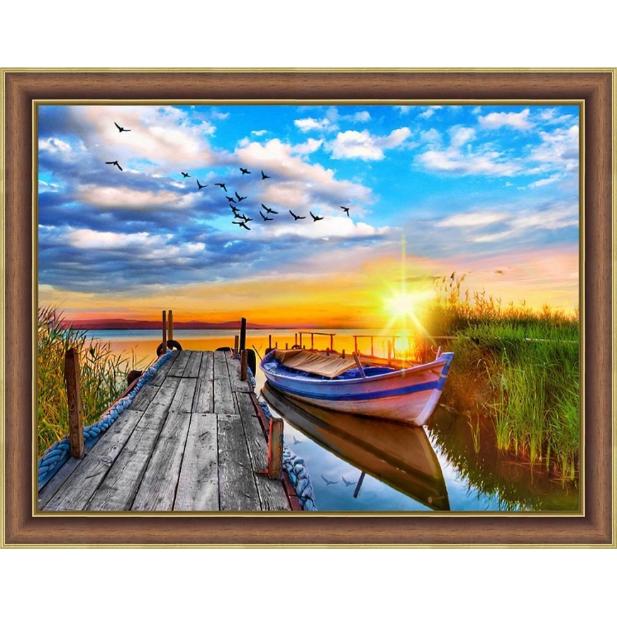 Beldizart Diamond painting Sunset by the