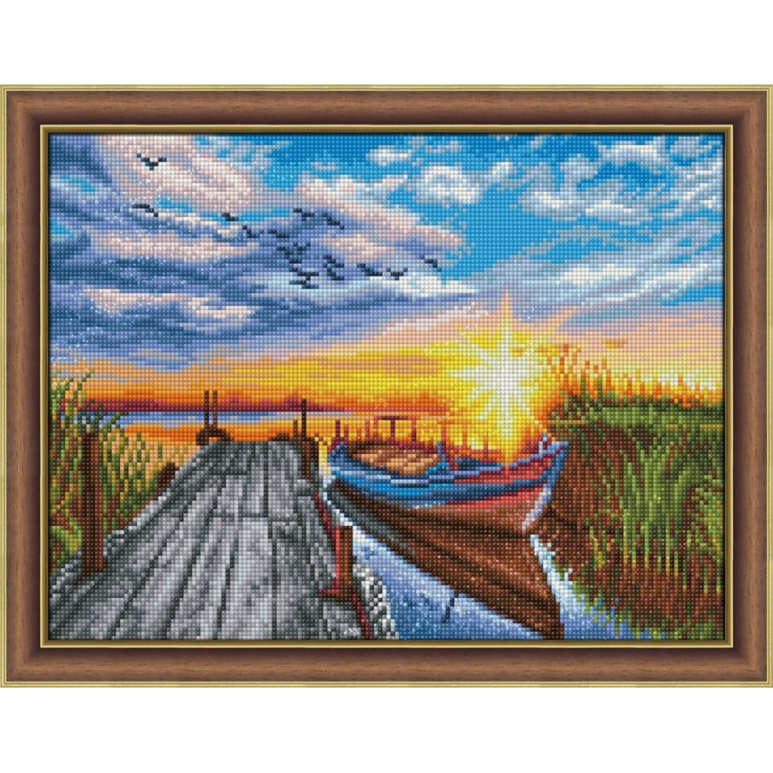 Beldizart Deimantų tapyba Saulėlydis prie prieplaukos 40*30 cm AM1790 – 2