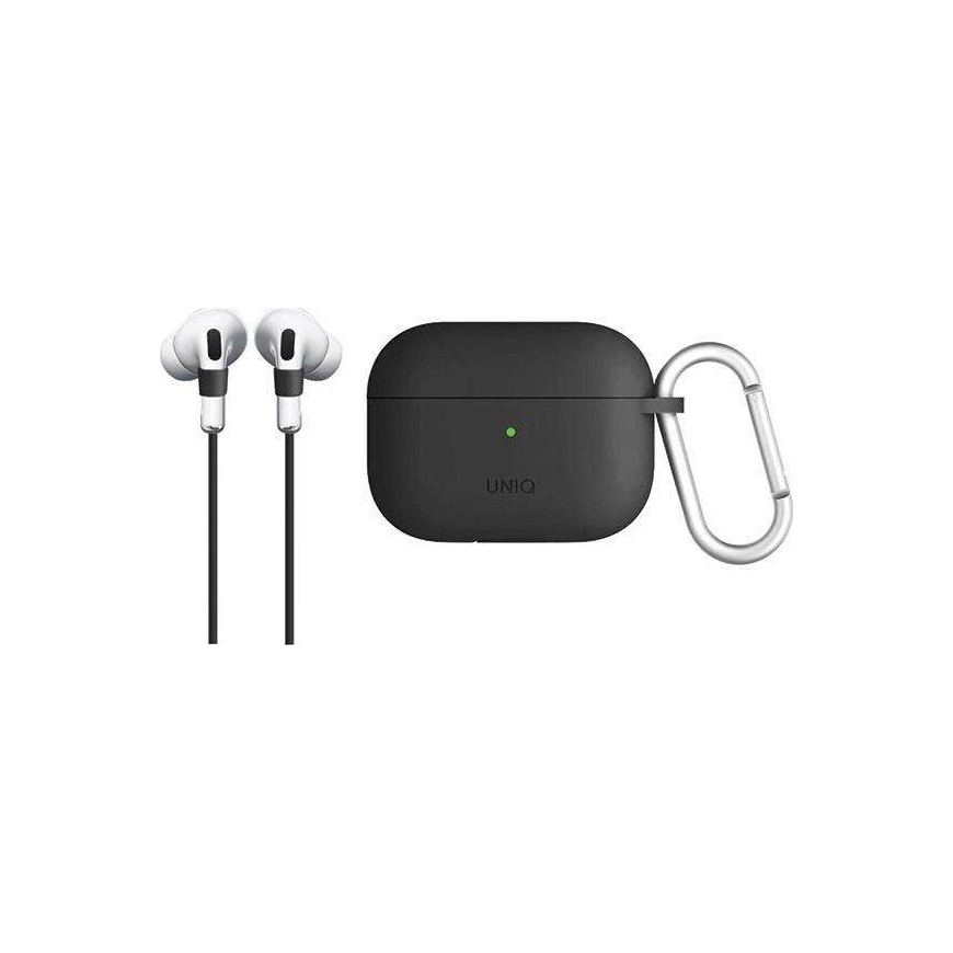 UNIQ etapai Vencer AirPods Pro silikoninis sary/charcoal tamsiai pilka