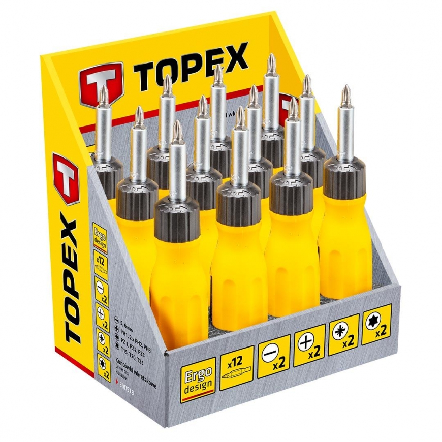 Topex Ratchet Bits atsuktuvas (39D518) – 3