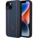 US POLO Case US Polo for iPhone 14 Plus 6.7" dark blue/navy blue Leather Stitch