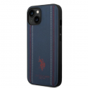 US POLO Case US Polo for iPhone 14 Plus 6.7" dark blue/navy blue Leather Stitch