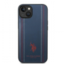 US POLO Case US Polo for iPhone 14 Plus 6.7" dark blue/navy blue Leather Stitch