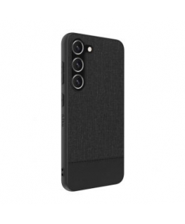 iLike Samsung Galaxy S23 Plus Plastic Leather Back Cover Black