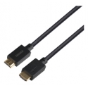Deltaco HU-20-LSZH HDMI cable 2 m HDMI Type A (Standard) Black