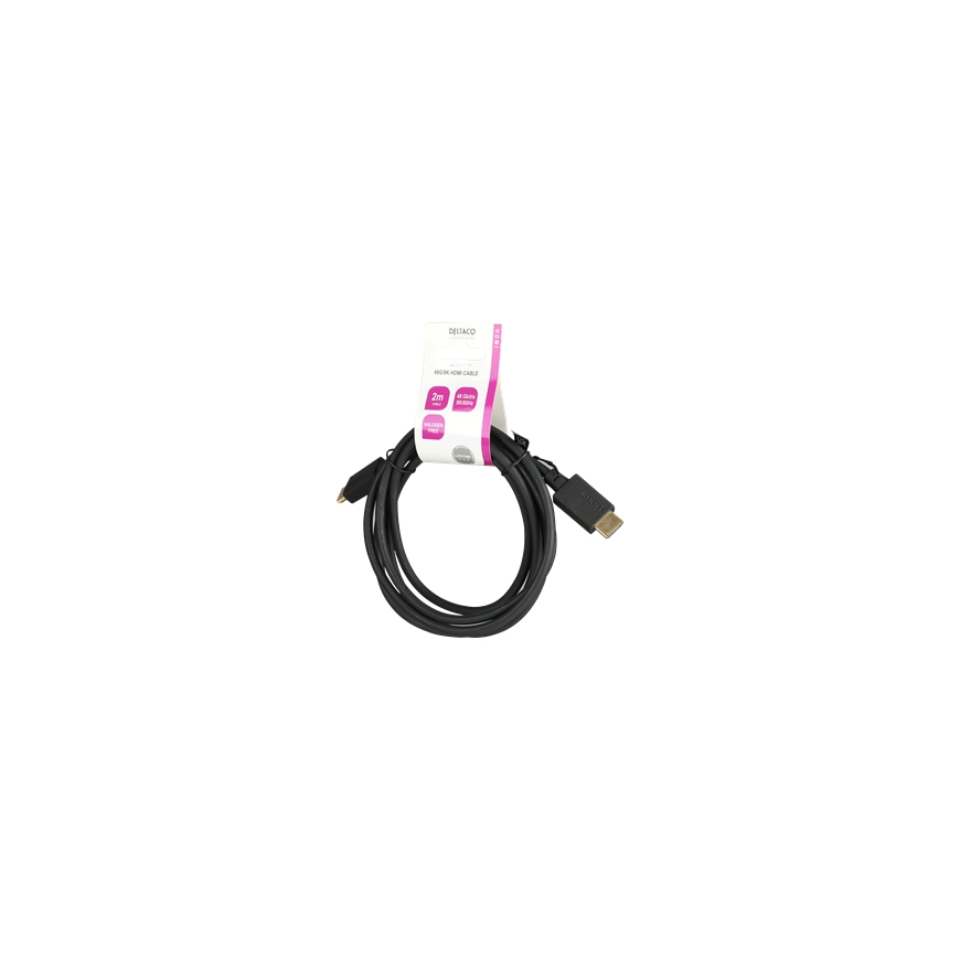 Deltaco HU-20-LSZH HDMI cable 2 m HDMI Type A (Standard) Black – 3