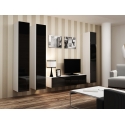 Cama Living room cabinet set VIGO 14 white/black gloss