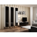 Cama Living room cabinet set VIGO 14 white/black gloss
