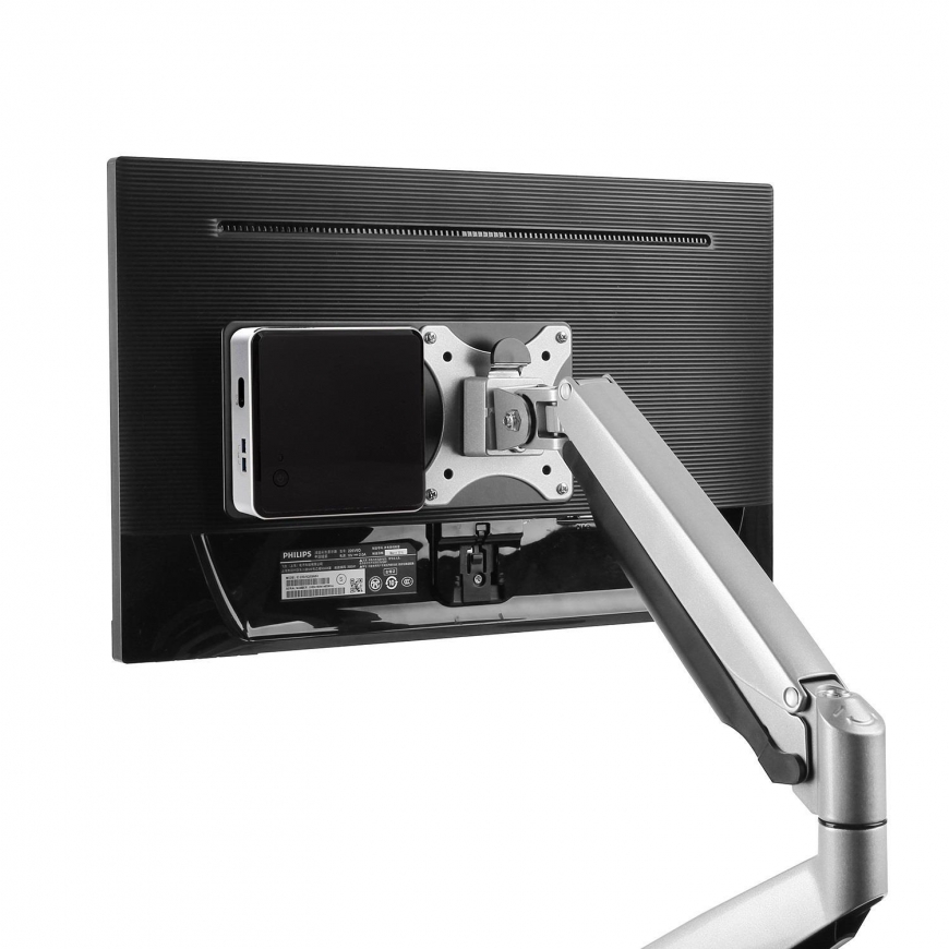Holder MACLEAN MC-721 Maclean MC-721 Adapter for mini computers NUC MAC mini CPU black
