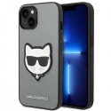 Dėklas Karl Lagerfeld KLHCP14MSAPCHG iPhone 14 Plus 6,7" hardcase sidabrinė/sidabrinis Saffiano Choupette Head Patch Dėklas Karl Lagerfeld KLHCP14MSAPCHG iPhone 14 Plus 6,7" hardcase sidabrinė/sidabrinis Saffiano Choupette Head Patch